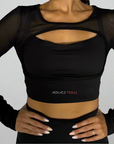Long Sleeve Mesh Active Top