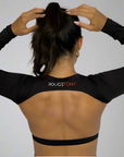Look Back Long Sleeve Backless Top