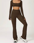 Long Sleeve Crop Top (Matching Set)