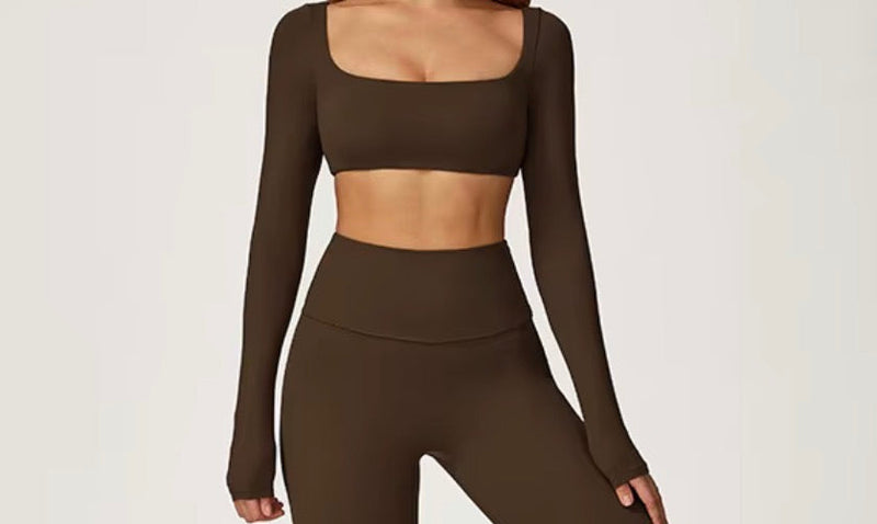 Long Sleeve Crop Top (Matching Set)