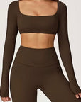 Long Sleeve Crop Top (Matching Set)